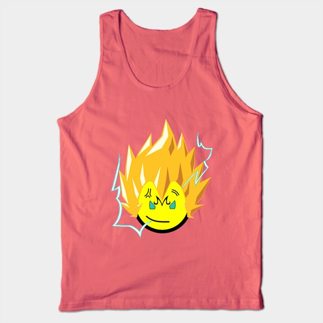 Smiley Face Majin Vegeta Tank Top by KingVego